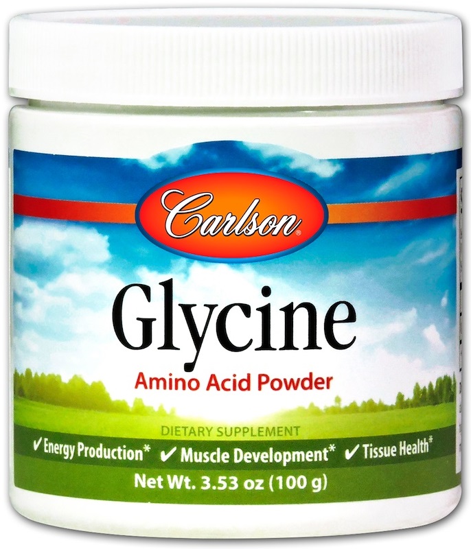 Carlson Labs Glycine, Amino Acid Powder 100 grams Bodybuilding and