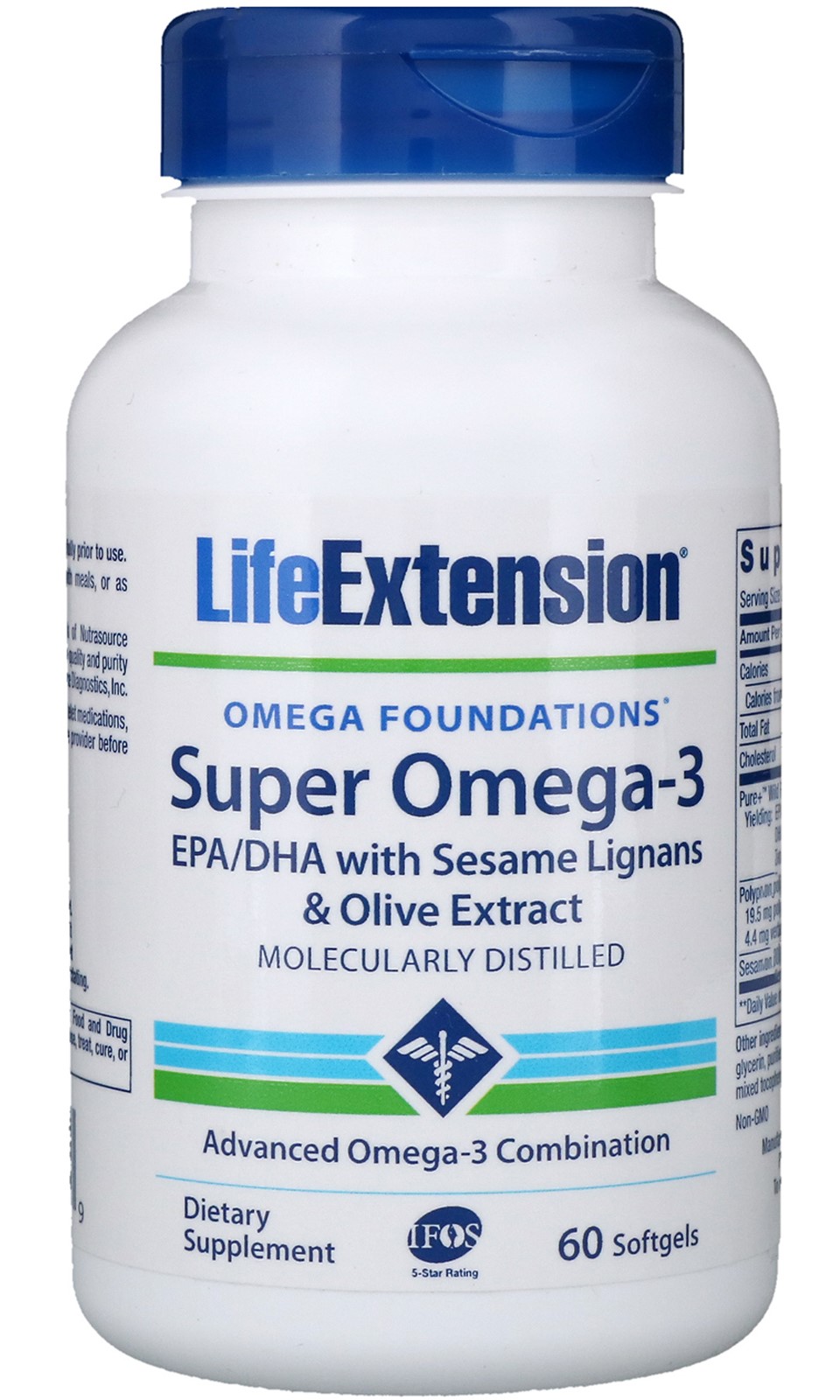 Life Extension Super Omega3 EPA/DHA with Sesame Lignans & Olive
