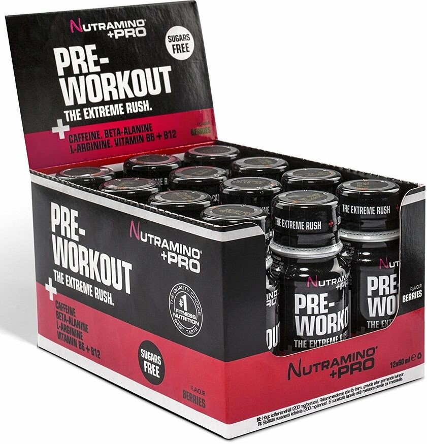 Nutramino Pre Workout Shot Bodybuilding and Sports