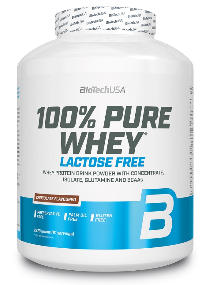 BioTechUSA 100 Pure Whey Lactose Free Bodybuilding and Sports