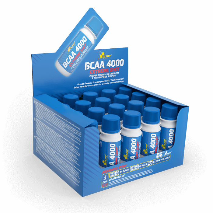 Olimp Nutrition BCAA 4000 Extreme Shot, Orange 20 x 60 ml