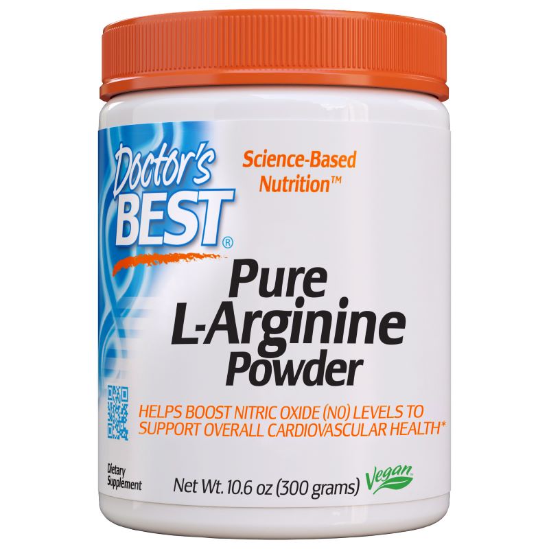 Doctor's Best Pure LArginine Powder 300 grams Bodybuilding and Sports Supplements