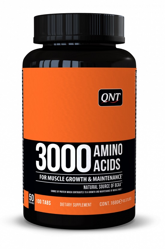 Qnt Amino Acid 3000 100 Tablets Bodybuilding And Sports Supplements