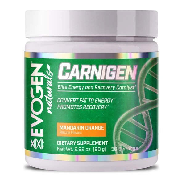 Evogen Carnigen Naturals, Mandarin Orange 80 grams Bodybuilding and