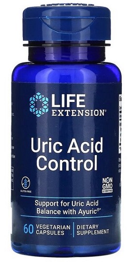 Life Extension Uric Acid Control - 60 vcaps - Bodybuilding and Sports ...