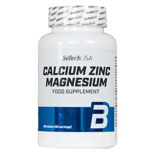 BioTechUSA Calcium Zinc Magnesium 100 tablets Bodybuilding and