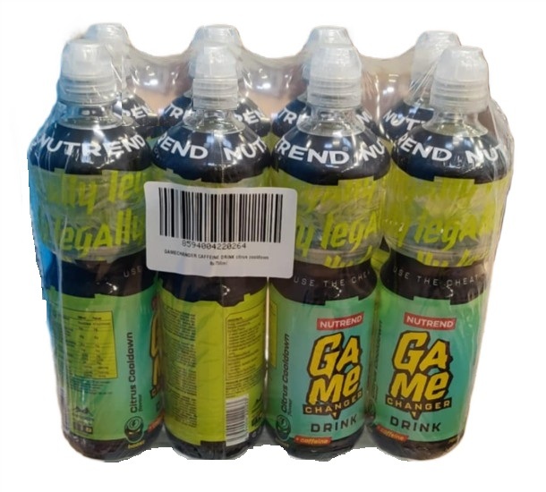 Nutrend Gamechanger Caffeine Drink, Citrus Cooldown - 8 x 750 ml ...