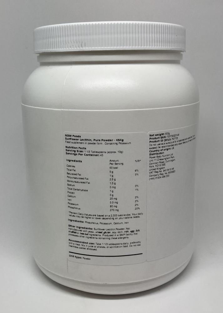 NOW Foods Sunflower Lecithin Bodybuilding and Sports Supplements