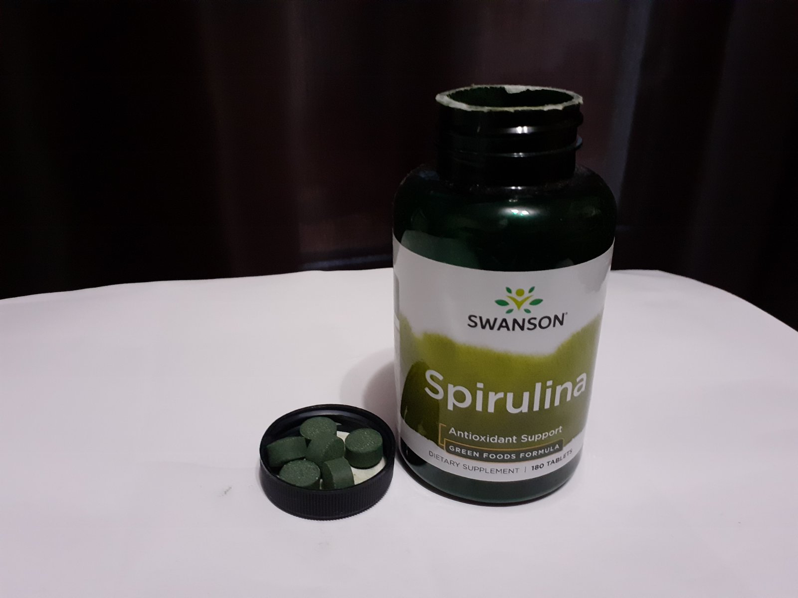 Spiruline Bio Certifiée Swanson 500 Mg - Boîte De 180 Comprimés, Neuve