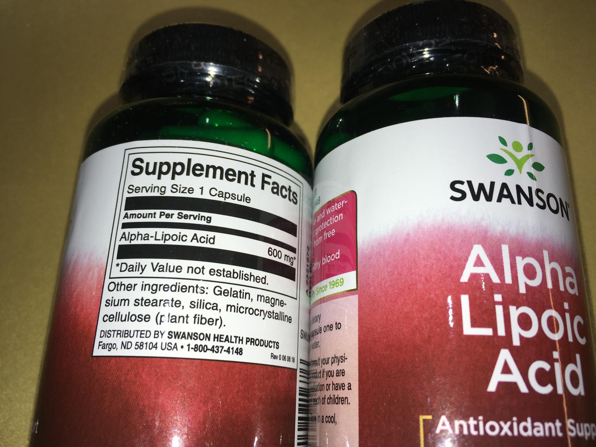 Swanson Alpha Lipoic Acid Bodybuilding and Sports Supplements