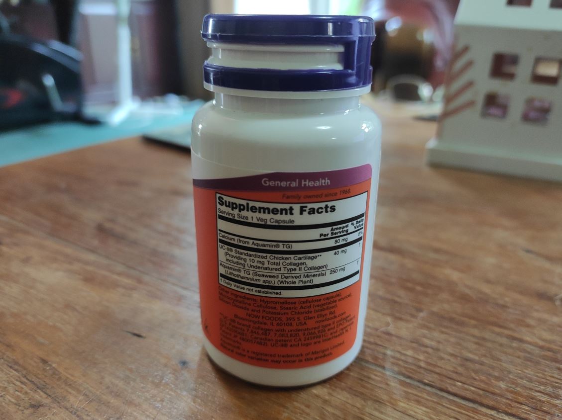 NOW Foods UCII Undenatured Type II Collagen Bodybuilding and Sports