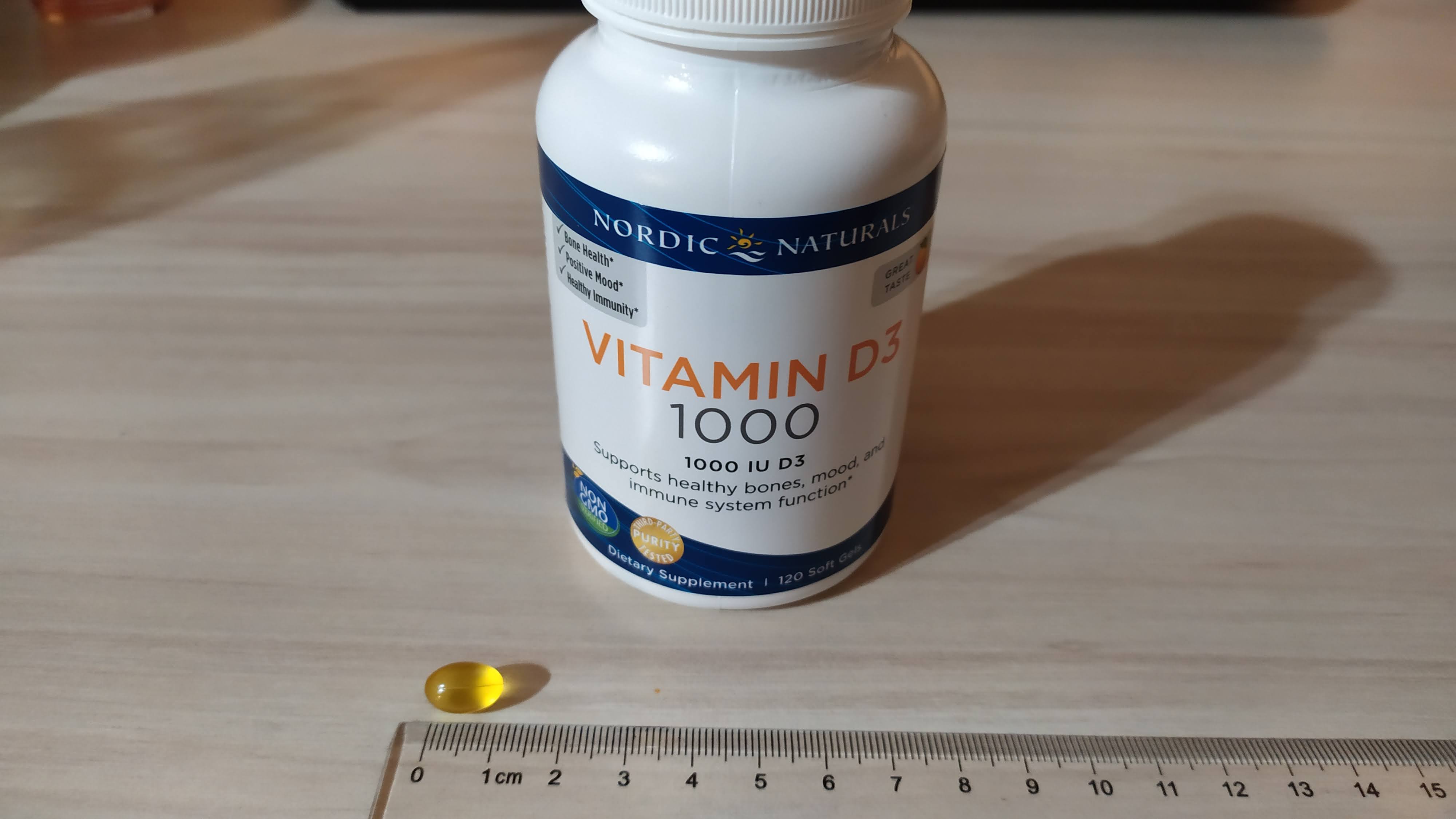 Nordic Naturals Nordic Vitamin D3, 1000 IU 120 softgels